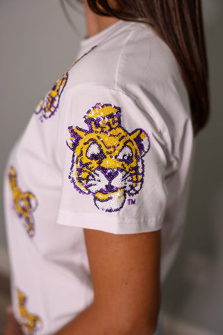 LSU Scattered Vintage Tee
