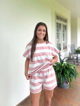 Sun-kissed Stripe Terry Set