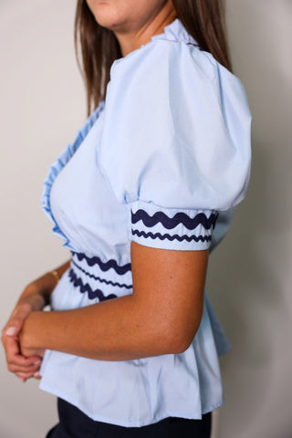 Ric Rac Ruffle Top