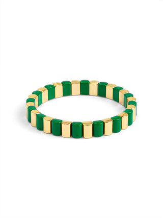 Enamel Tile Stretch Bracelet