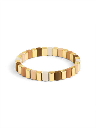 Enamel Tile Stretch Bracelet