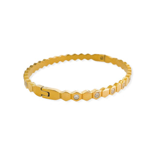 Honeycomb Sparkle Bangle