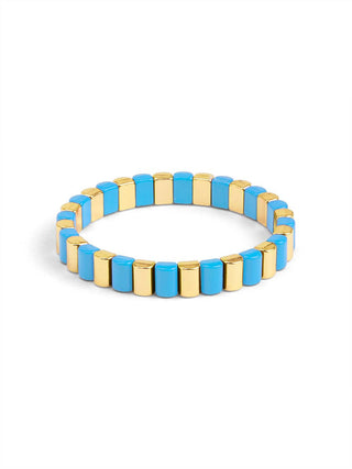 Enamel Tile Stretch Bracelet