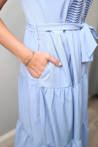 Textured Tie Midi