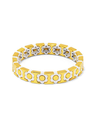 Flower Enamel Stretch Bracelet