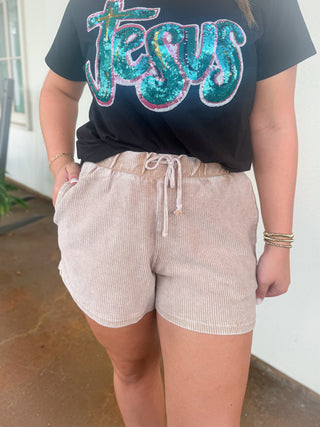Everyday Luxury Corded Shorts
