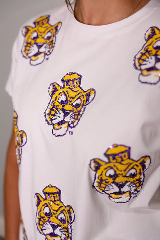 LSU Scattered Vintage Tee