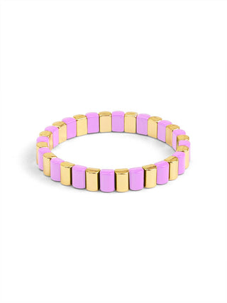 Enamel Tile Stretch Bracelet