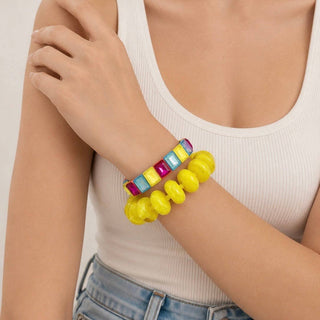 Rectangle Starburst Stretch Bracelet