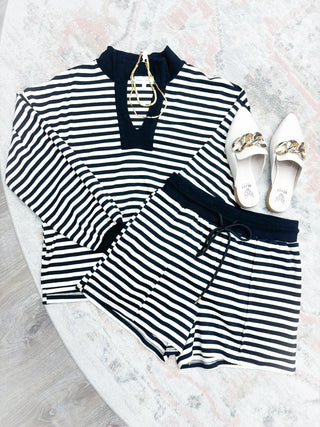 Blaire Stripe Knit Short