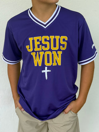 JESUS WON JERSEY TEE