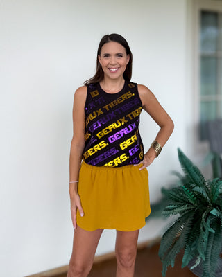 LSU Geaux Tigers Varsity Block Tank