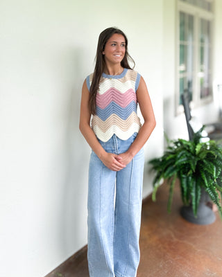 The Coastal Pointelle Tank