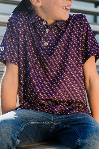 Youth Performance Polo - Vintage Helments
