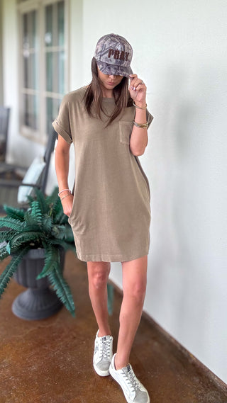 The Vintage Pocket Tee Dress