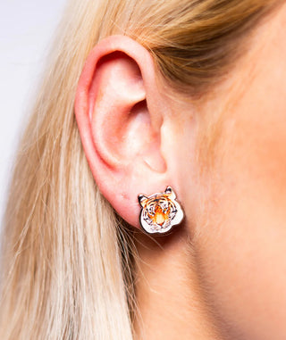 Tiger Stud Earrings