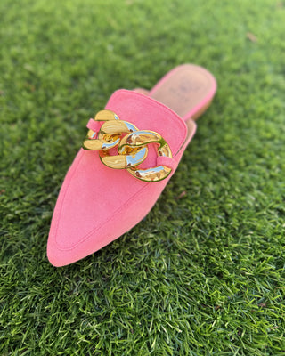 The “Lennox” Chain Detail Mule