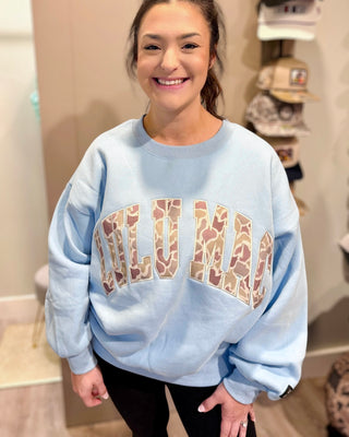 Light Blue Camo Sweatshirt