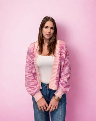 Cotton Candy Yarn Cardigan