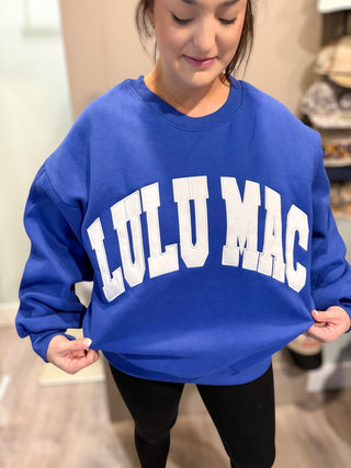 Royal Blue & White Sweatshirt