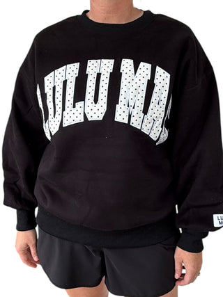 LULU Mac Polka Dot Sweatshirt - Black/White