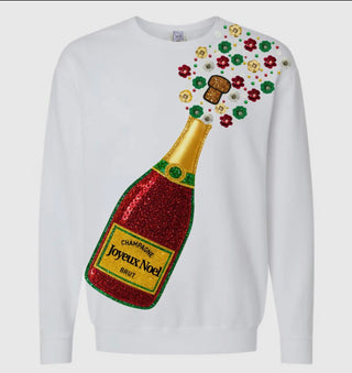 Joyeux Noël Champagne Sweater
