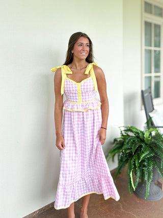 The Sunshine Gingham Dress