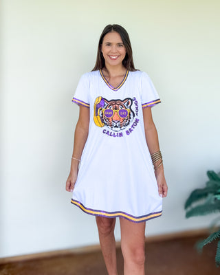 Callin Baton Rouge Tiger Sequin Dress