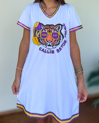 Callin Baton Rouge Tiger Sequin Dress