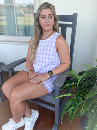 Lavender Lane Gingham Set
