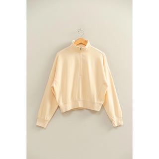 Collar Zip Sweatshirt