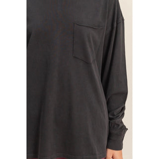 Oversized Long sleeve Pocket Tee
