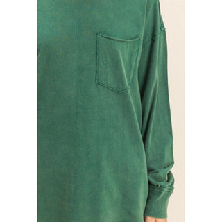 Oversized Long sleeve Pocket Tee
