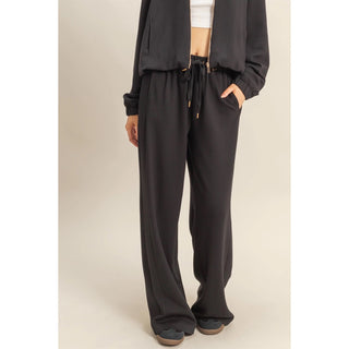 Wide-Leg Knit Trousers