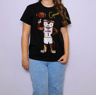 Geaux Mike Basketball Tee