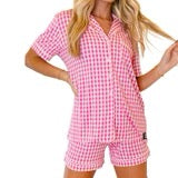 LULU MAC Pink Gingham PJ's