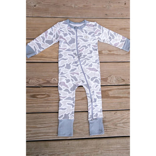 Baby Zip Up White Camo
