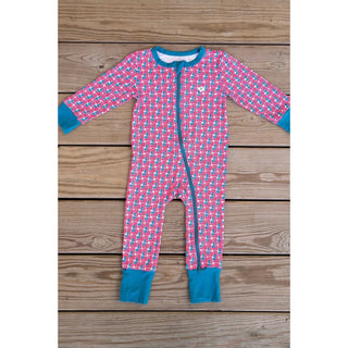 Baby Zip Up American Flag Print