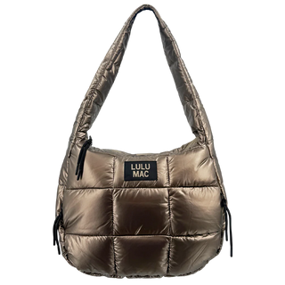 Puffer Metallic Tote Bag