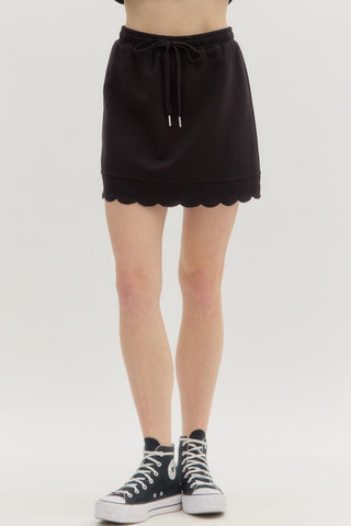 The “Sloane” Scallop Hem Skort