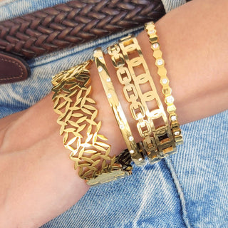 Honeycomb Sparkle Bangle