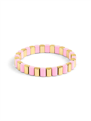 Enamel Tile Stretch Bracelet