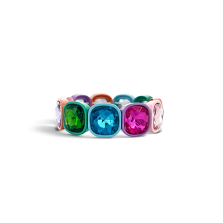 Square Multi Candy Stretch Bracelet