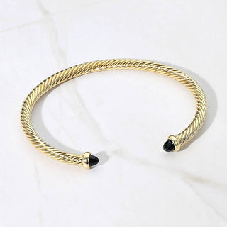 Classic Cable Cuff Bracelet