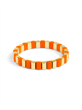 Enamel Tile Stretch Bracelet
