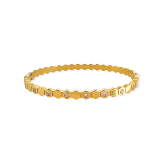 Honeycomb Sparkle Bangle