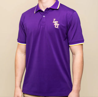 LSU Baseball Logo Men's Polo